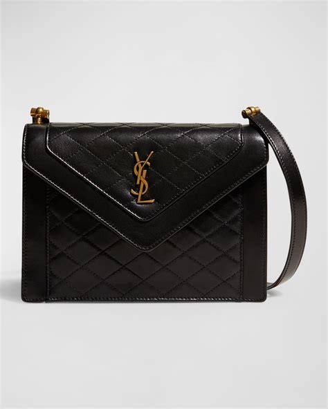 gaby mini ysl quilted leather satchel bag|Gaby mini satchel in quilted lambskin .